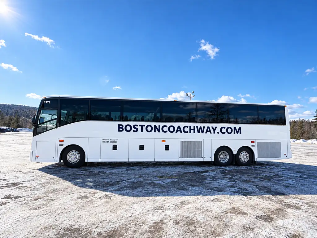 Side View of a 56 Passenger Coach