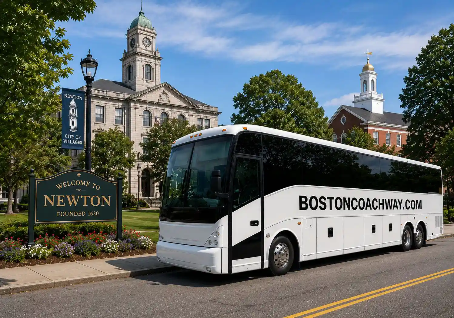 Charter Bus Rental Newton