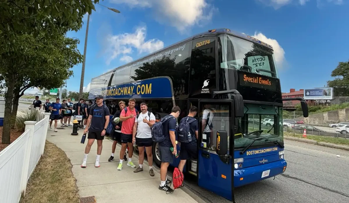 Sports Team Charter Bus Rental Boston